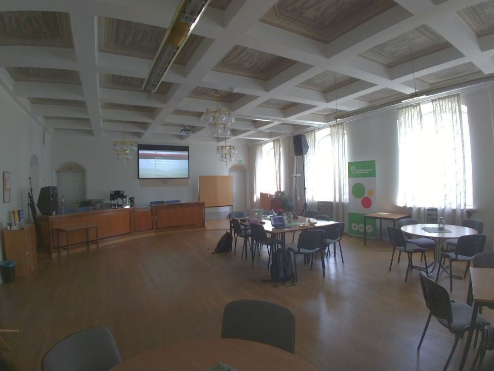 photo of main hall of an old court house